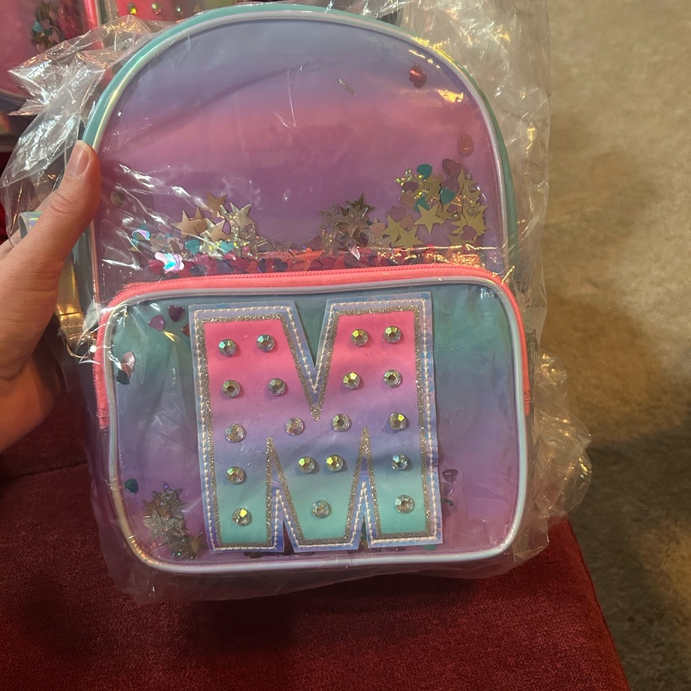 Claire’s Initial Backpack NWT